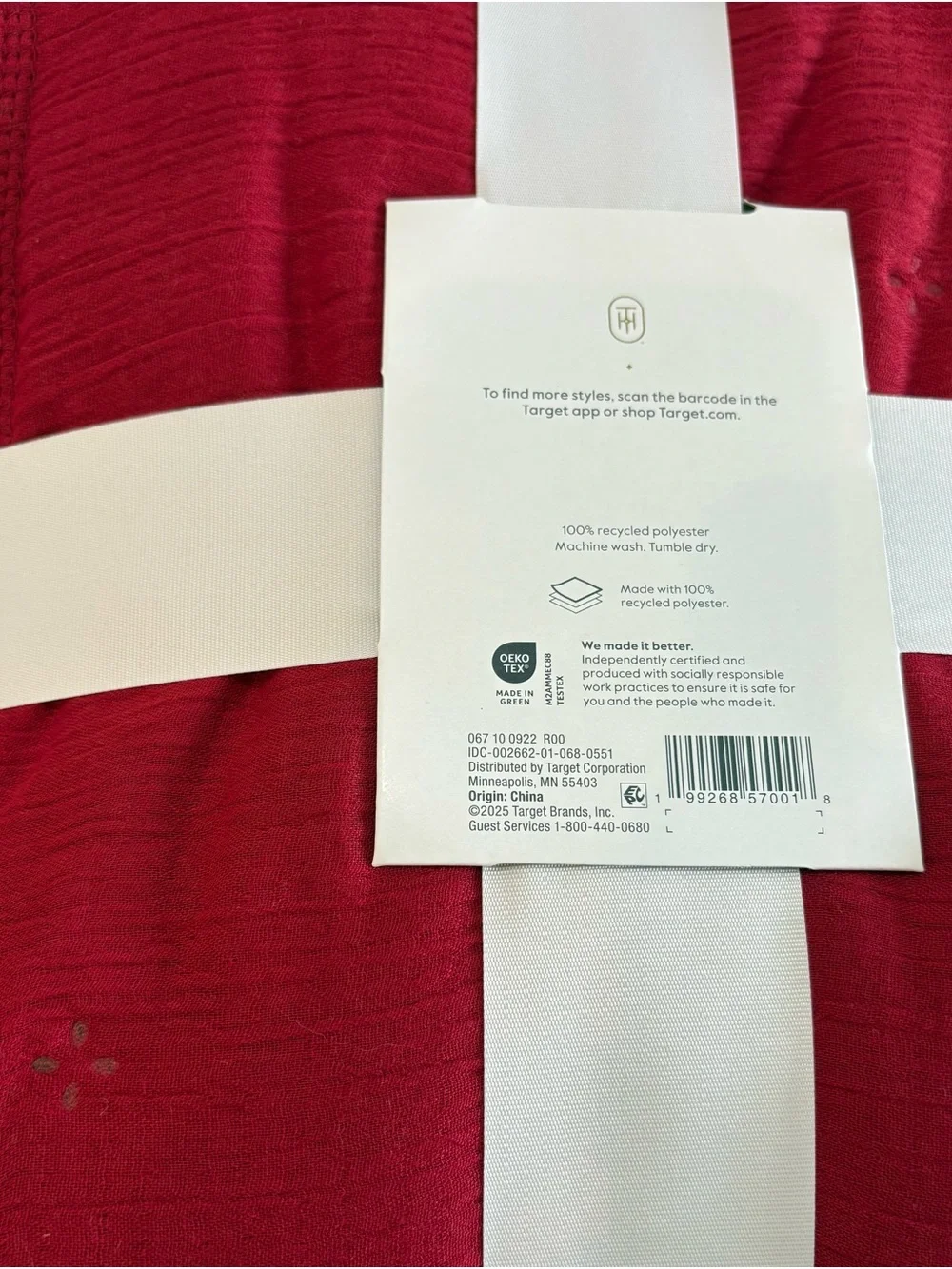 THRESHOLD FULL PERFORMANCE HOLIDAY SHEET SET W/ RED THROW BLANKET NEW NWT